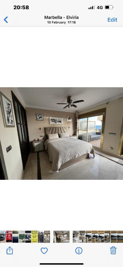 Beachfront Apartment - Sea Views - Marbella Bagian luar foto